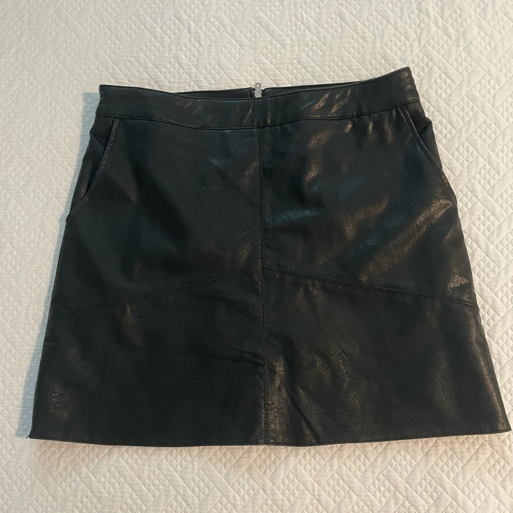 Vegan leather skirt